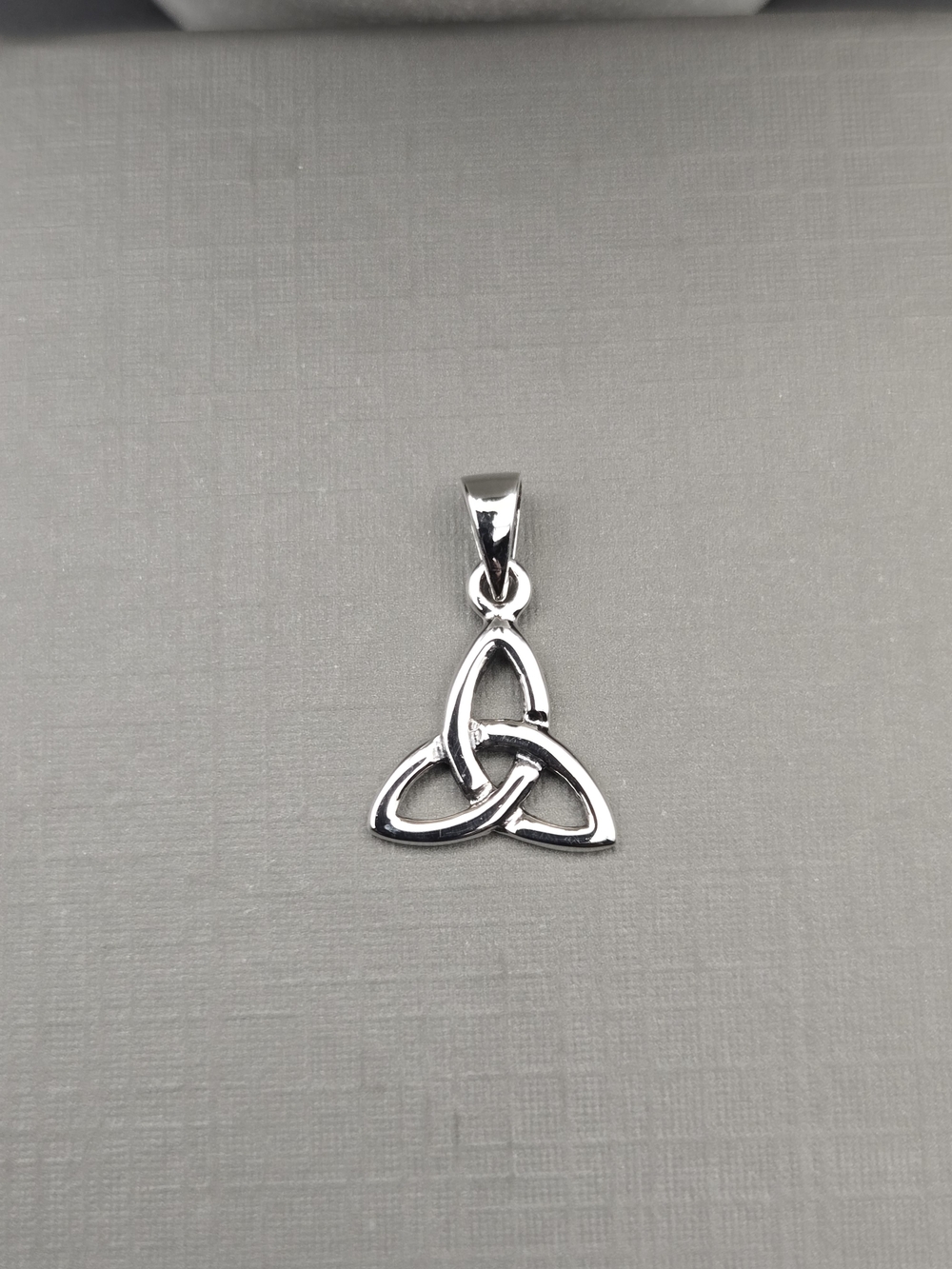 .925 Solid Sterling Silver Tiny Celtic Trinity Knot Pendant - Tiny